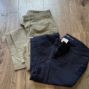 Banana Republic Olive Slim Fit Trousers